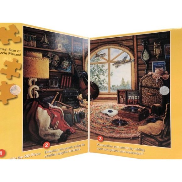 Embellishments Jigsaw Puzzle Crafting Kit Grandma's Attic Item #8157 NIB 2007 - Picture 7 of 10